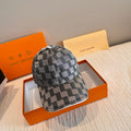 Classic Checkered Baseball Cap - Effortless Chic