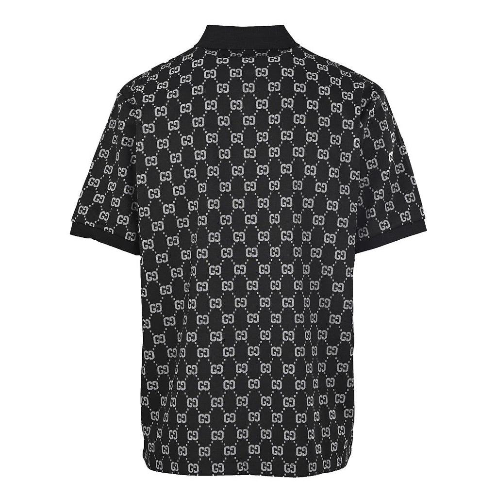 Gucci All-Over Print Short-Sleeve Polo Shirt