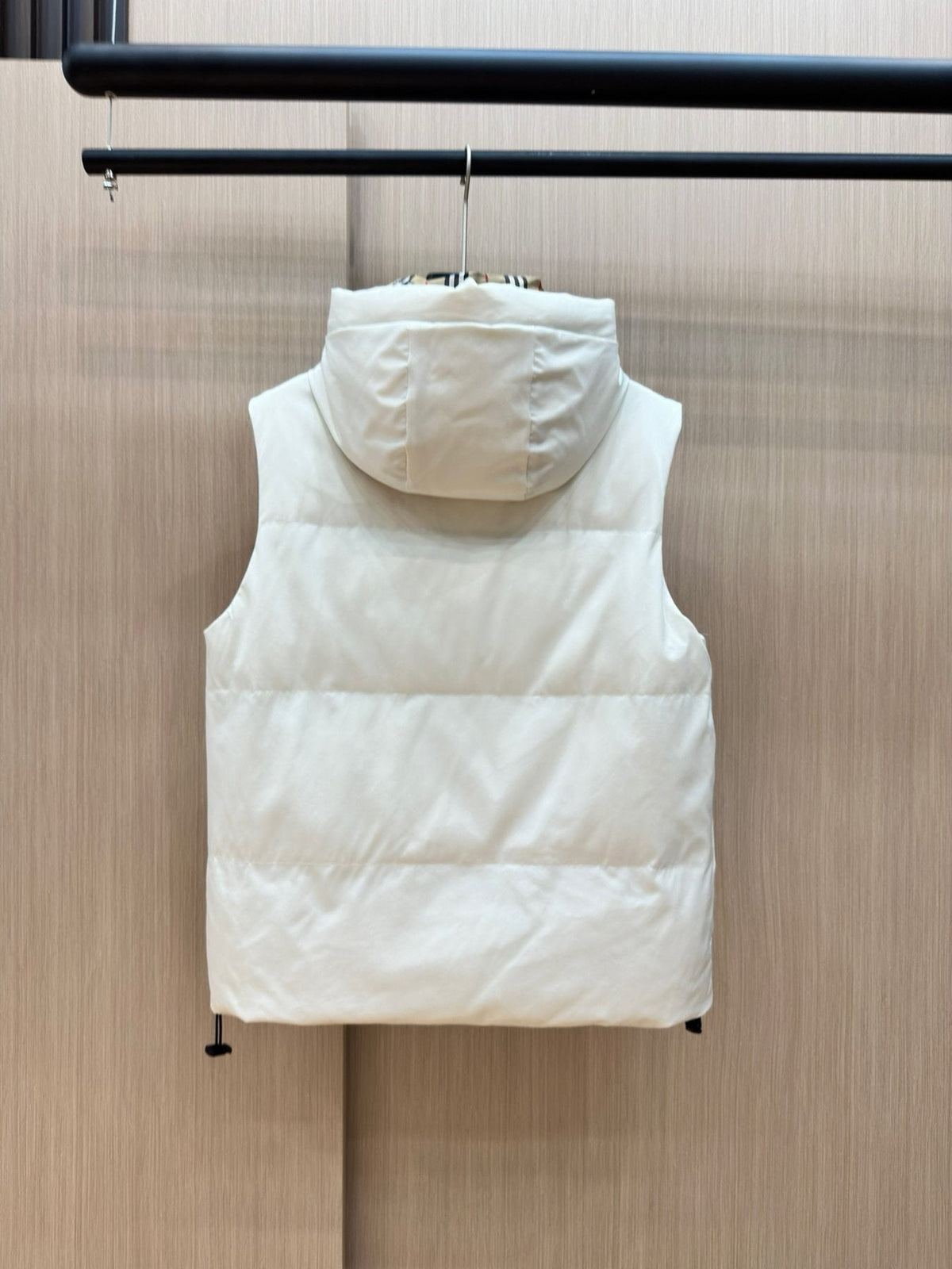 Burberry Hooded Padded Down Vest — back