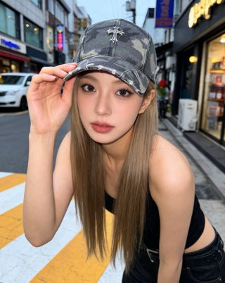 Chrome Hearts Distressed Leopard Baseball Cap