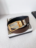 Men's Genuine Cowhide Leather Belt – Classic Pin Buckle | 3.5cm Width | Gift-Ready